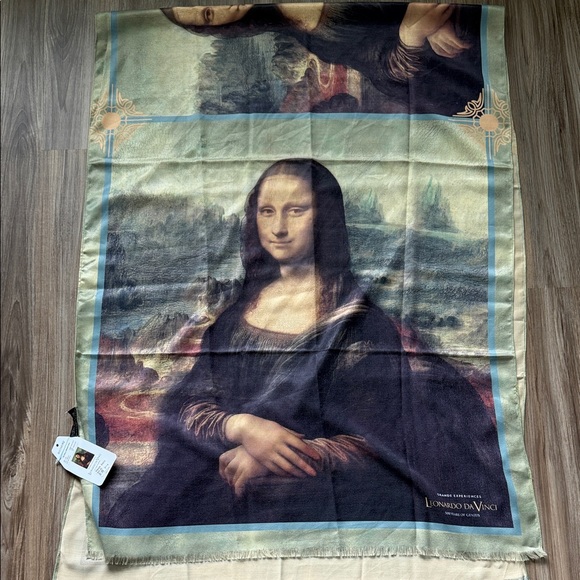 Biltmore Leonardo Da Vinci Mona Lisa Scarf Wrap Shawl 76" x 28" NWT NEW - Picture 1 of 3